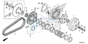 SH300AG TRX250T Europe Direct - (ED) drawing DRIVEN FACE