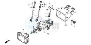 TRX300EX SPORTRAX 300EX drawing HEADLIGHT