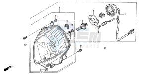 SES150 125 drawing HEADLIGHT