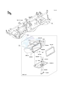 KAF 620 P [MULE 4000] (P9F-PAF) PAF drawing FRONT BOX