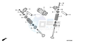 CBF125MA UK - (E) drawing CAMSHAFT/VALVE