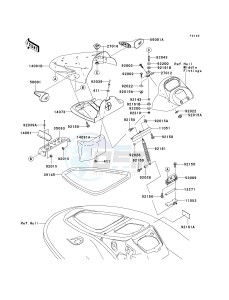 JT 900 E [900 STX] (E6F) E6F drawing HULL FRONT FITTINGS