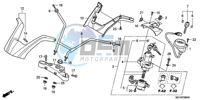 HANDLE PIPE/TOP BRIDGE