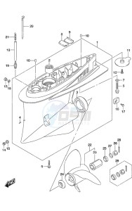 DF 250 drawing Gear Case SS Model