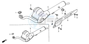 PK50S drawing EXHAUST MUFFLER