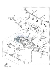 YZF-R1B 1000 (1KBH) drawing INTAKE 2