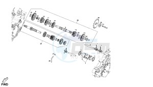 SENDA R-SM DRD RACING - 125 CC VTHDR2A1A VTHDR1A1A 4T drawing TRANSMISSION