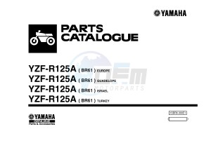 YZF-R125A YZF-R125 ABS R125 (BR61 BR61 BR61 BR61) drawing .1-Front-Page