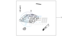 XL1000V VARADERO drawing REAR BASE CARRIER