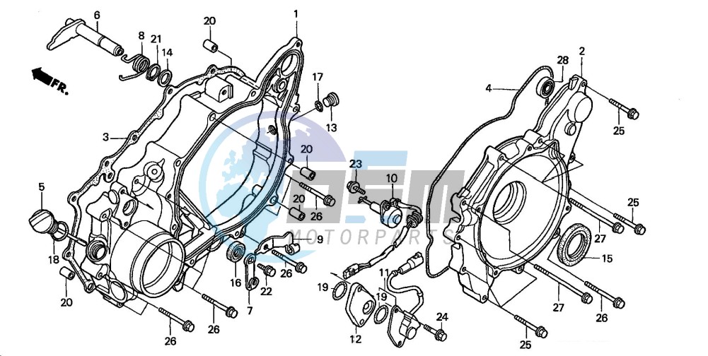 REAR CRANKCASE COVER