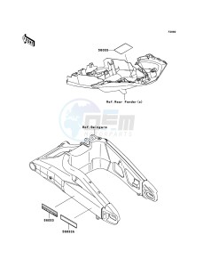 VERSYS_ABS KLE650DCF XX (EU ME A(FRICA) drawing Labels