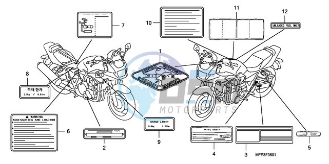 CAUTION LABEL (CB1300S/CB 1300SA)