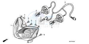 XL125VA EU / CMF - (EU / CMF) drawing HEADLIGHT