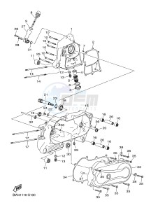 YZF250F YZ250F (BW47) drawing CRANKCASE