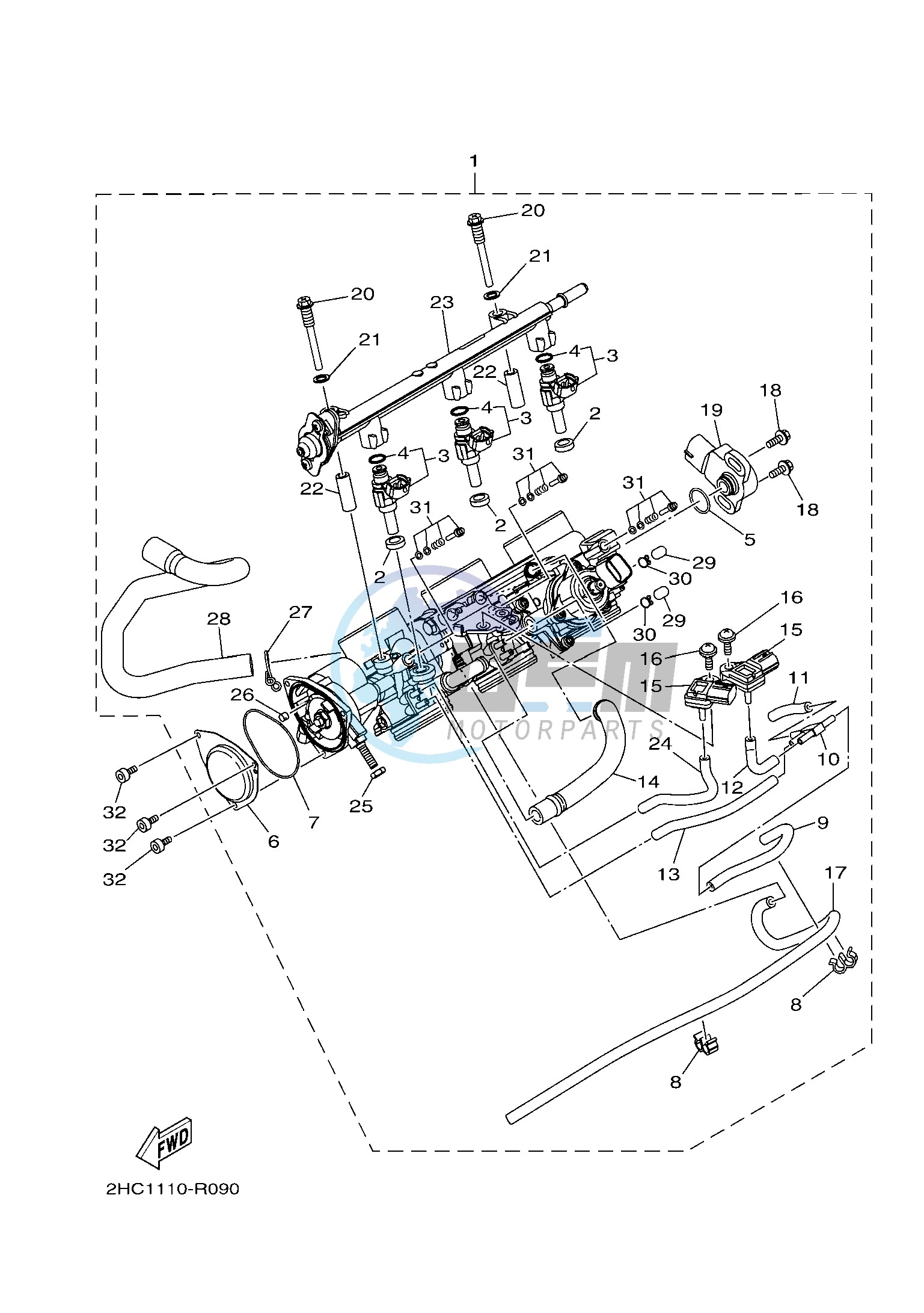 THROTTLE BODY ASSY 1