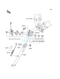 NINJA_ZX-6R ZX600P7F FR GB XX (EU ME A(FRICA) drawing Stand(s)