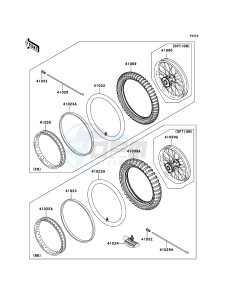 KX65 KX65ADF EU drawing Tires