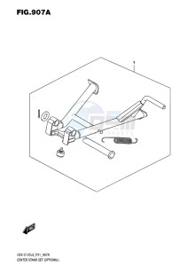 GSX-S125 MLX drawing CENTER STAND SET (OPTIONAL)