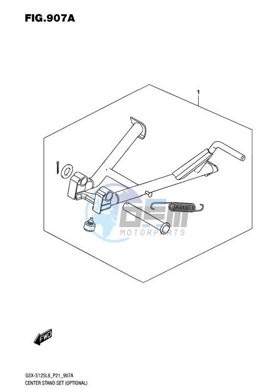 CENTER STAND SET (OPTIONAL)