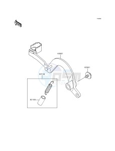 KDX 200 H [KDX200] (H2-H5) [KDX200] drawing BRAKE PEDAL