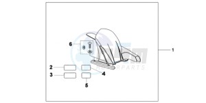 CB600FA39 Spain - (SP / ABS ST 25K) drawing HUGGER