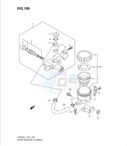 SV650/S drawing FRONT MASTER CYLINDER (SV650SUL1 E24)