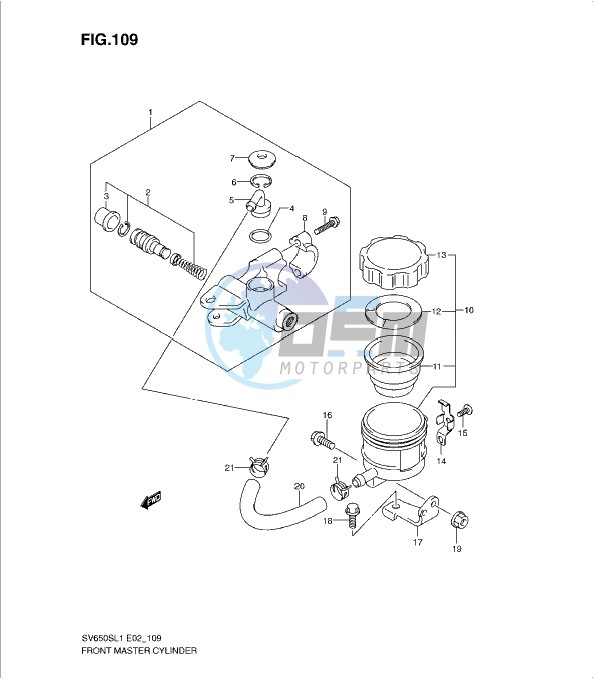 FRONT MASTER CYLINDER (SV650SUL1 E24)