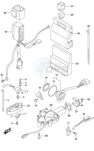 DF 250AP drawing PTT Switch/Engine Control Unit