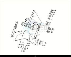 FIDDLE II 50 EFI (AF05W6-NL) (M2) drawing STEERING STEM - FRONT CUSHION