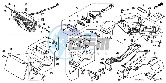 TAILLIGHT (CBR1000RRA/RAA )