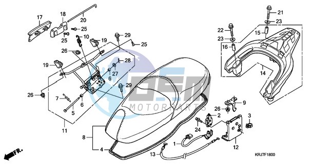 SEAT/REAR CARRIER