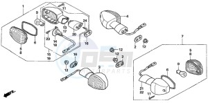 CB1300F CB1300SUPER FOUR drawing WINKER