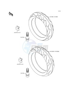 ZX 600 E [NINJA ZX-6] (E1-E3) [NINJA ZX-6] drawing TIRES