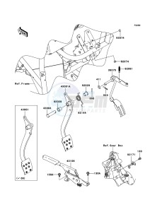 MULE_610_4X4 KAF400A8F EU drawing Brake Pedal