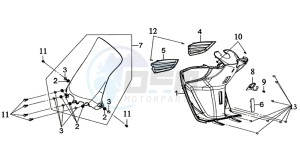 JOYRIDE S 125I (LF12W2-EU) (L7-L9) drawing INNER LEG SHIELD / LOWER COVER