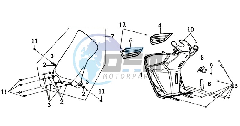 INNER LEG SHIELD / LOWER COVER