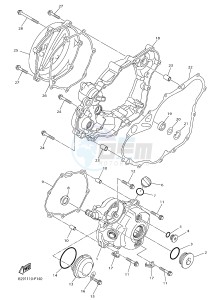 WR250F (2GB7 2GB8 2GB9) drawing CRANKCASE COVER 1