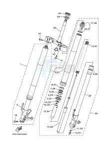 MT09 900 (1RCF) drawing FRONT FORK