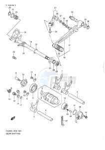 DL650 ABS V-STROM EU-UK drawing GEAR SHIFTING