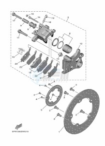 MT-09 MTN890-U (BMR1) drawing REAR BRAKE CALIPER