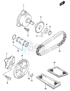 AN650 BURGMAN drawing MUFFLER