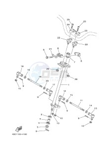 YFM90R (43DB 43DC 43DA 43DA) drawing STEERING