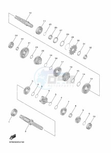 YZ250F (B7BG) drawing TRANSMISSION