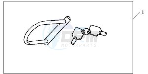 SH150R 125 drawing U-LOCK (TYPE M)