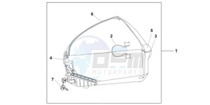 XL700VA9 Europe Direct - (ED / ABS) drawing 45L TOPBOX VERNIER GREY METALLIC