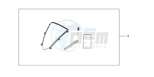 CBR600RRB drawing WIND SCREEN