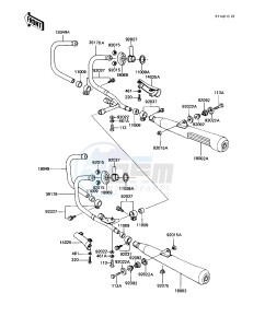 KZ 1100 A [SHAFT] (A1-A3) [SHAFT] drawing MUFFLERS