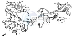 CB600F2 HORNET drawing WIRE HARNESS (2)