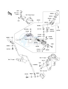 KRF 750 F [TERYX 750 4X4 NRA OUTDOORS] (F8F) C8F drawing CLUTCH MASTER CYLINDER