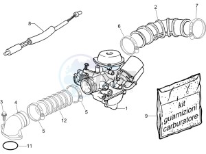 ZIP 100 4T (Vietnam) drawing Carburettor, assembly - Union pipe